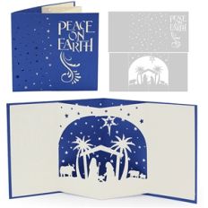 3d card nativity scene