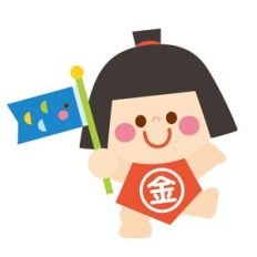 kintaro with koinobori