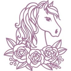 horse floral