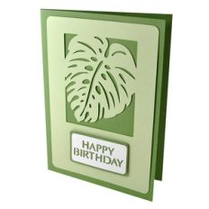 palm leaf happy birthday