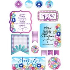 flowery day stickers and quotes