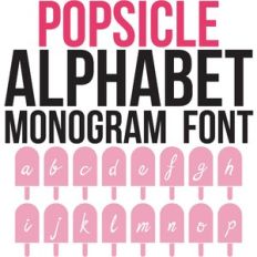 cg popsicle monogram