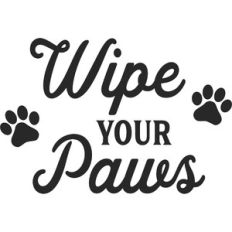 wipe your paws
