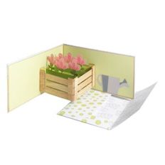 flowers card and envelope