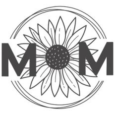 mom round circle sunflower
