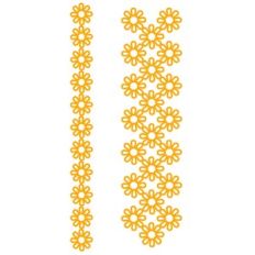 celandine geometric flower repeating borders