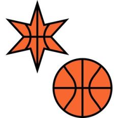 basketball star and circle