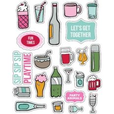 ml jars and drinking stickers