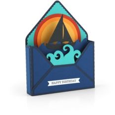 box card envelope sailboat