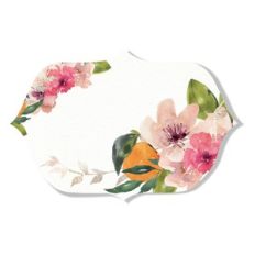 watercolor floral tag