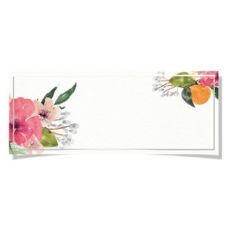 watercolor floral tag
