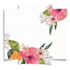 watercolor floral tag