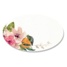 watercolor floral tag