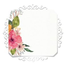 watercolor floral tag