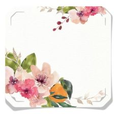 watercolor floral tag