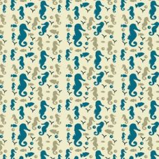seahorse vintage pattern