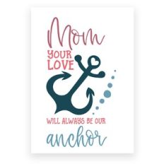 mother’s day print n cut folding card