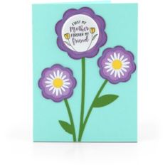 flower card button mother friend