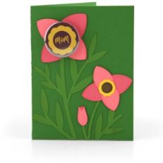 flower card button mom