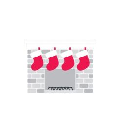 fireplace - night before christmas