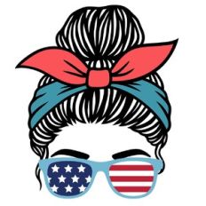 girl with bandana headband and sunglasses