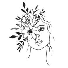 boho floral woman