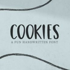 cookies fun handwritten font