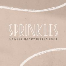 sprinkles sweet handwritten font