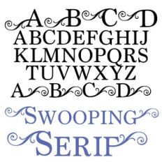 zp swooping serif