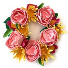 miniature flower wreath