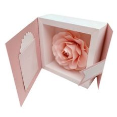 3d floral frame in box
