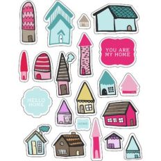 ml a house is a home stickers