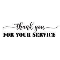 thank you for your service