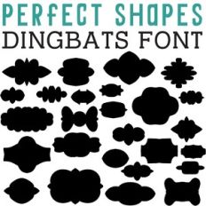 cg perfect shapes dingbats
