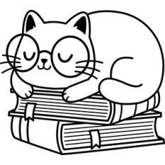 book nerd cat