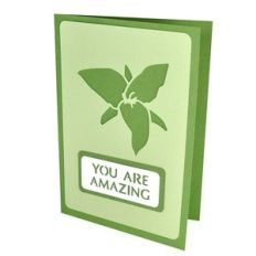 trillium you are amazing stencil card