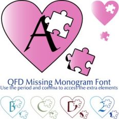 qfd missing monogram font