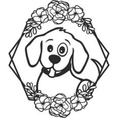 floral dog
