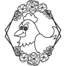 floral chicken