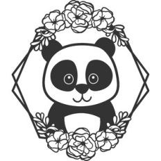 floral panda