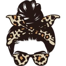 leopard head scarf woman