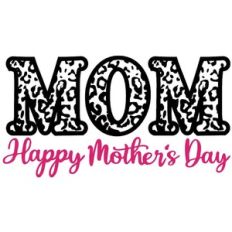 mom leopard happy mother's day
