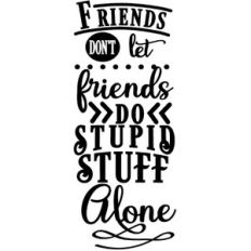 friends don't let friends do stupid stuff alone