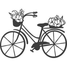 bike with flowers