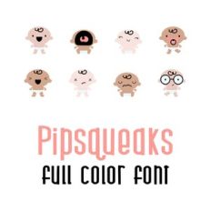 pipsqueaks full color font