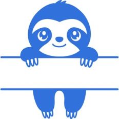 sloth name frame