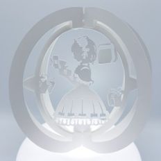 one layered pop-up sphere present