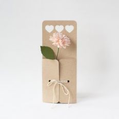 heart flower envelope with string closure by farren celeste