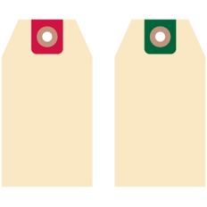 set of 2 christmas luggage tags