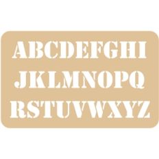 alphabet template / stencil